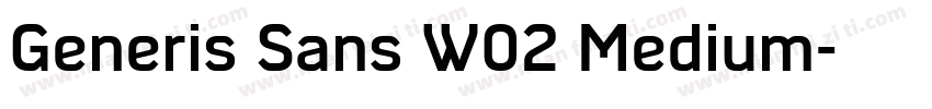 Generis Sans W02 Medium字体转换